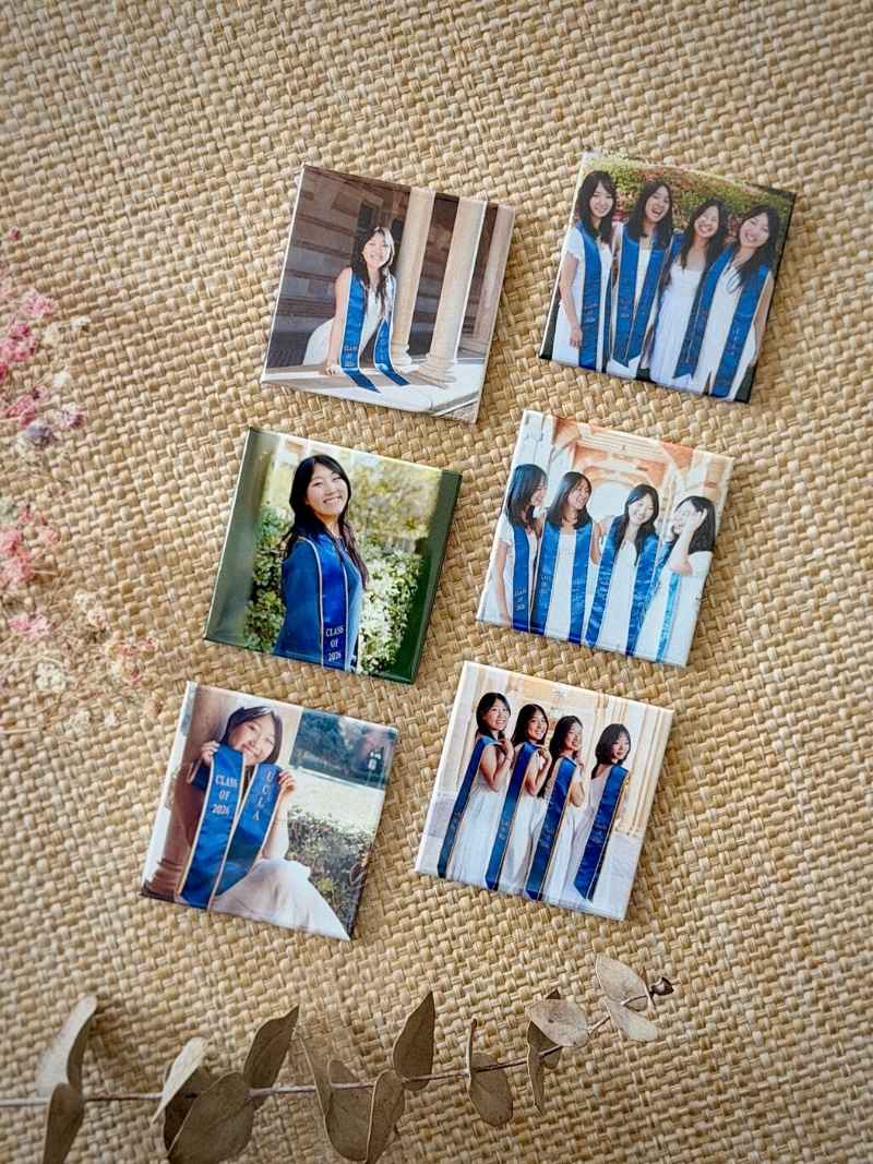 Set of 6 custom photo magnets — Snap Happens Co